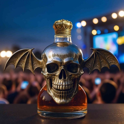 Avenged Sevenfold - Deathbat Whiskey Bottle