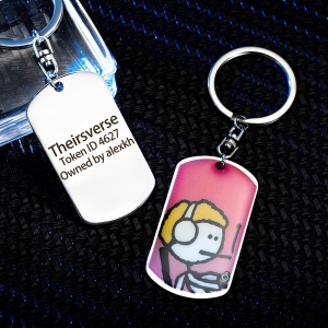 Customizable NFT Keychains: Make Your NFTs Shine with High-quality Print on Stainless Steel Keychain