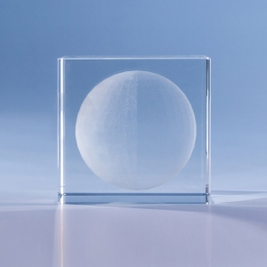 3D Moon Phases Crystal