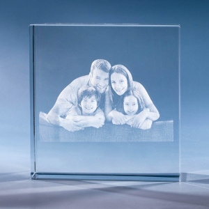 3D Photo Square Engraving Crystal