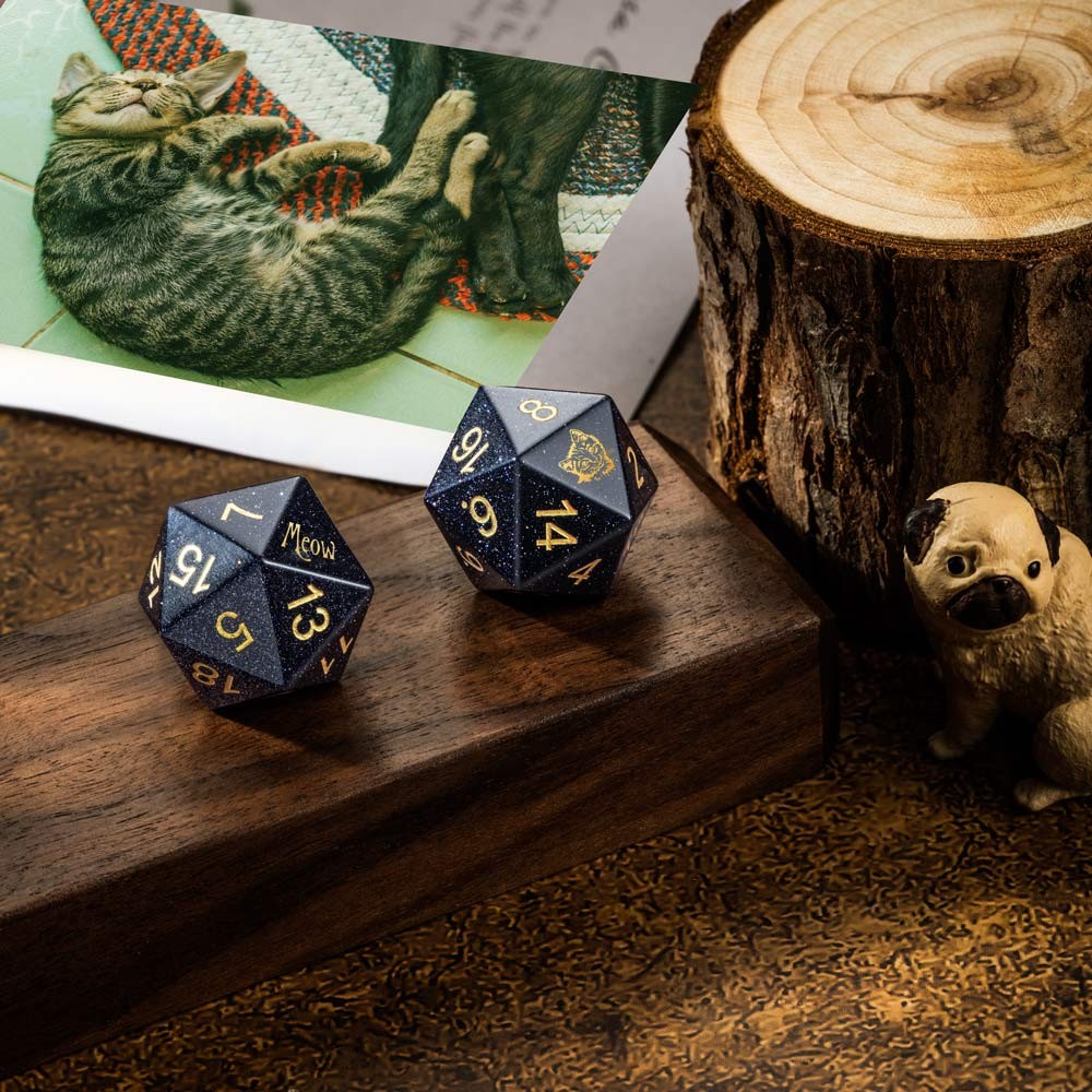 Custom Pet Cat D20 Dice