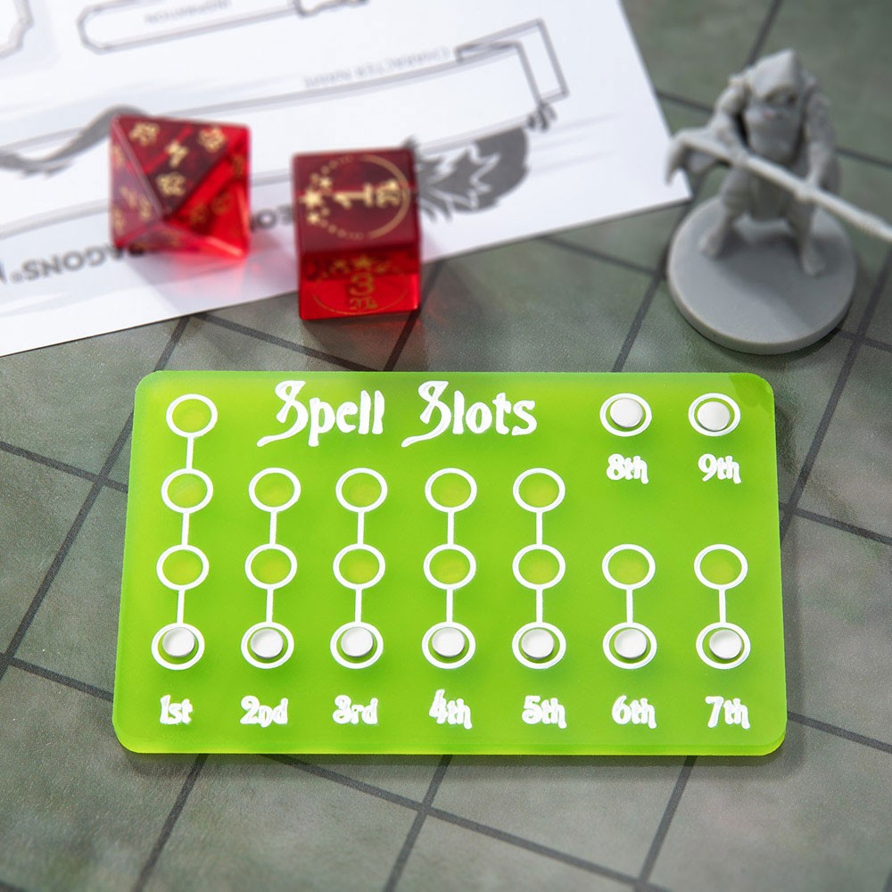 Spell Slot Tracker for DND 5e - Wizard, Sorcerer, Bard, Cleric, Druid