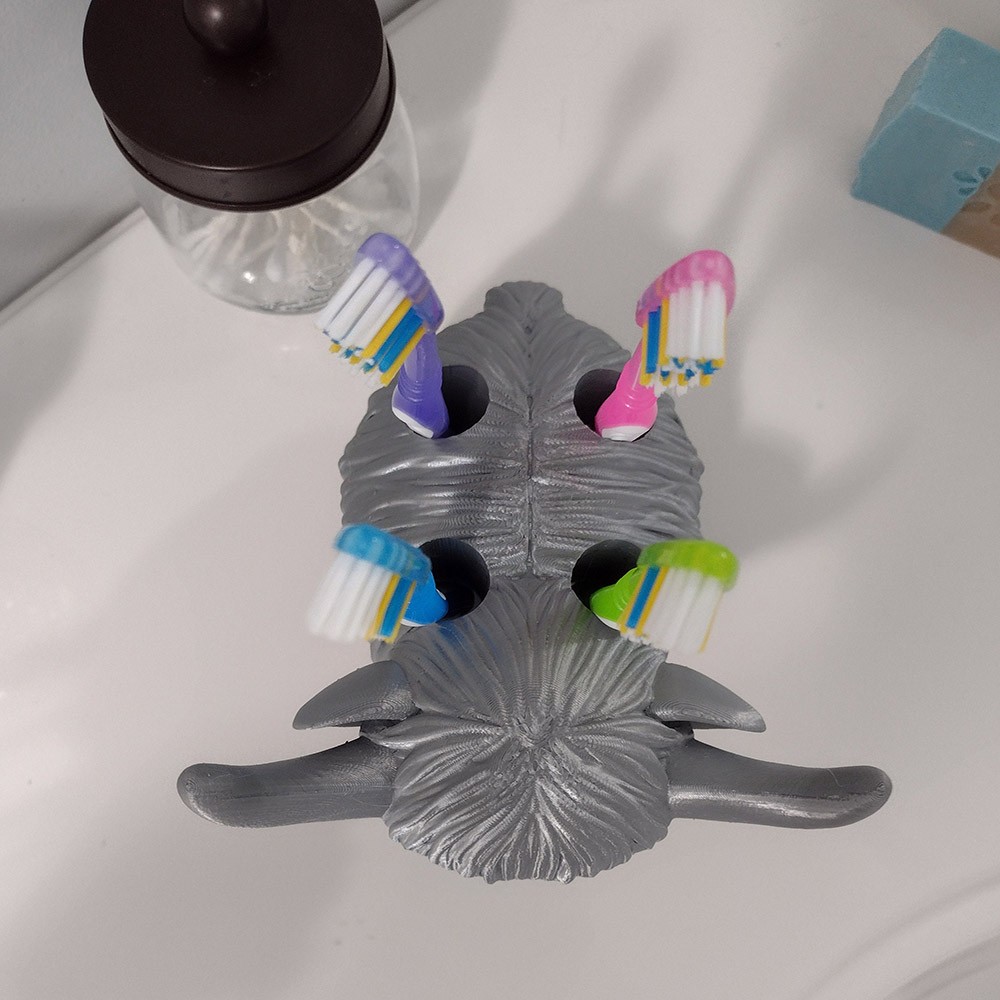 Custom Name Highland Cow Toothbrush Holder