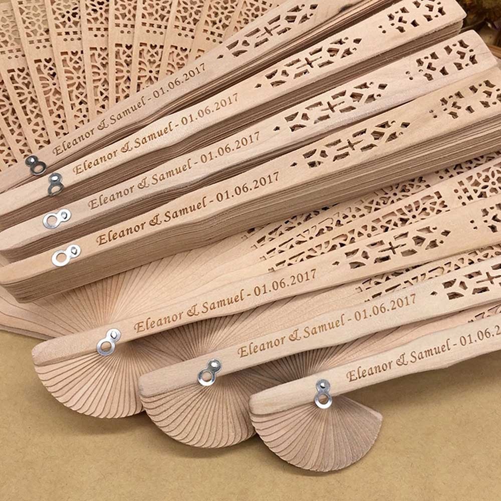 10/20-pcs Personalized Wedding Hand Fans, Bridal Shower Fans, Bridesmaid Gifts, Girlfriend Gift, Thank You Gift