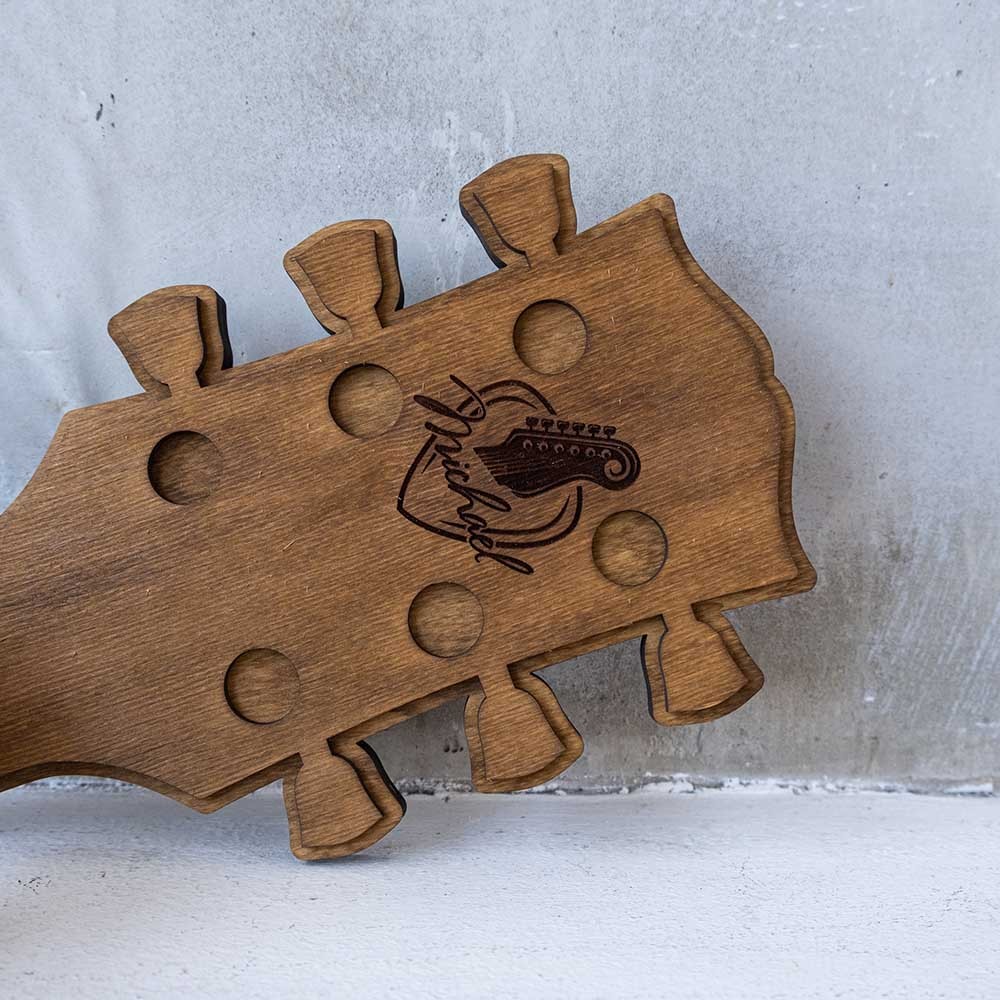 Guitar Holder Wall Mount, Custom Guitar Stand, Custom Guitar Display, Custom Headstock Logo, Guitar Stand Wooden, Guitar Stand Wall Mount