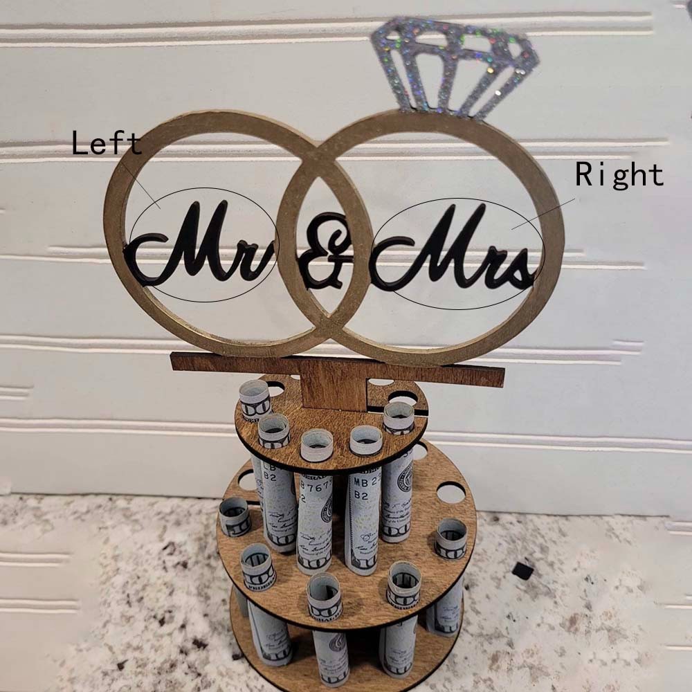 Wedding Money Cake Holder Customizable Unique Gift Celebration, Wedding Gift, Gift for Newlyweds, Wedding Gifts, Wedding Gift Idea