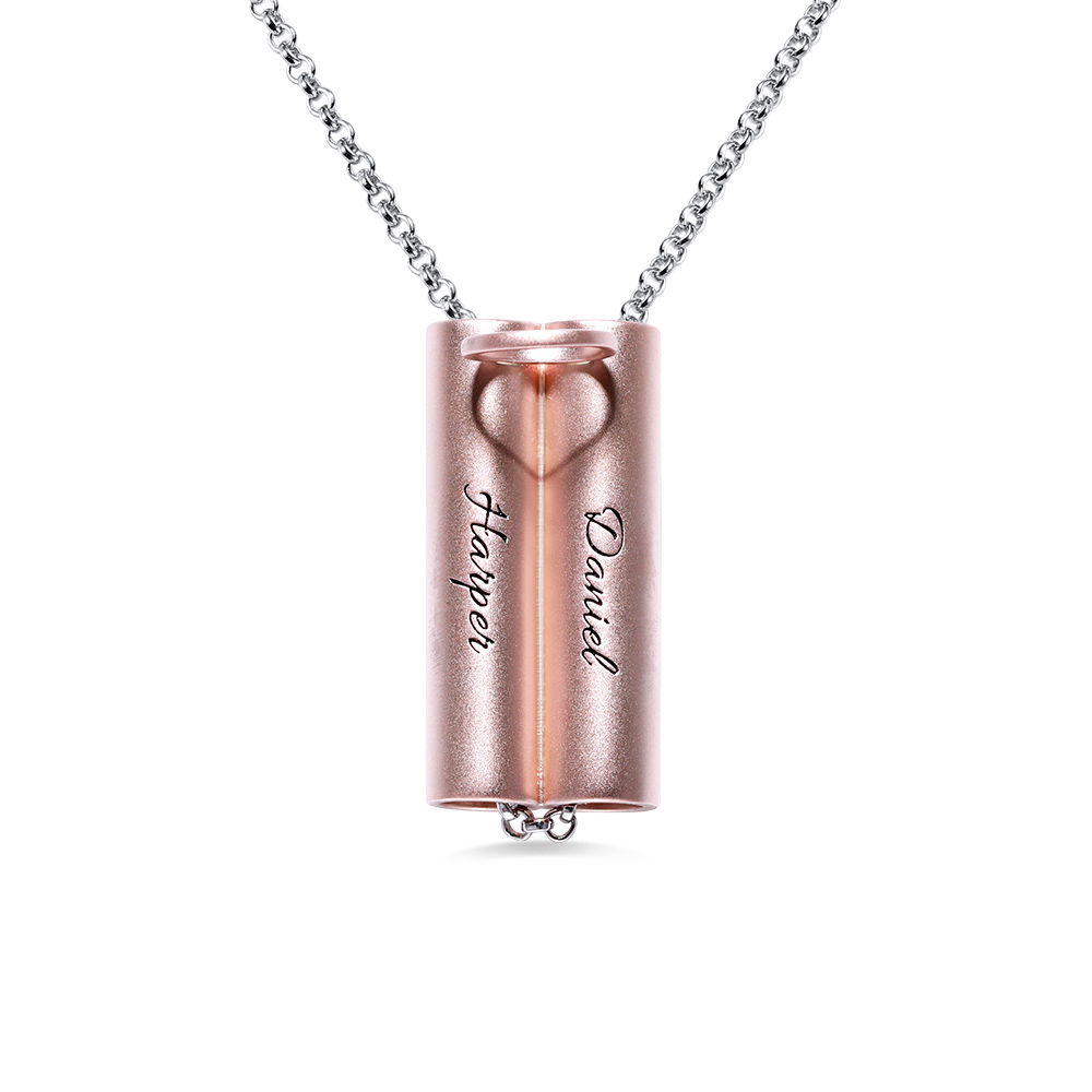 Colar Bar Personalizado com Sombra em Forma de Coração