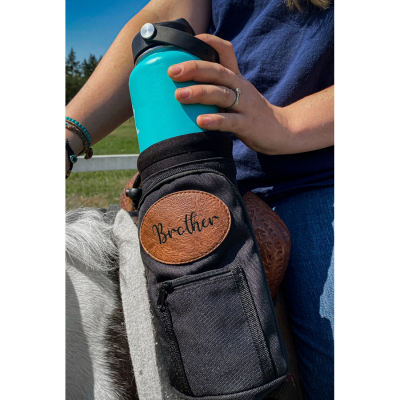 Multi Pocket Horse Saddle Water Bottle Holder Personalized, Up to 50OZ, Horse Gifts