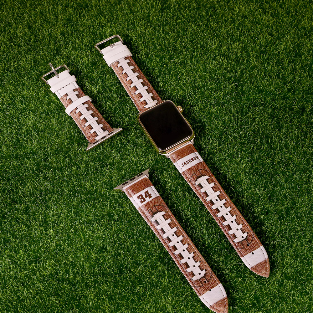 personalized-baseball-football-watch-band-for-apple-watch