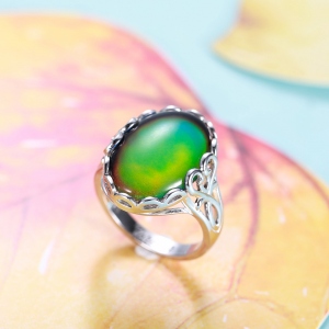 Chaing Color Mood Stone Ring