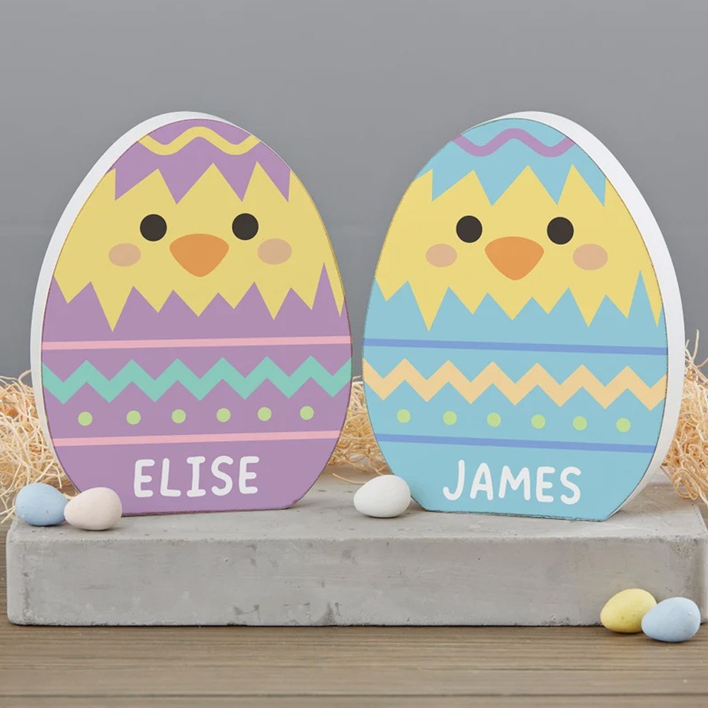 Easter Character Personalized Shelf Decoration, Personalized Easter Gift, Easter Home Decor, Shelf Block, Easter Decor