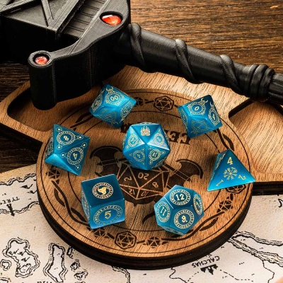 Dragon Ring Box and Mini Dice set for DND Custom Engraved Text Ring D20  Ring Custom Inner Ring Lettering DND Dice Ring with D20 Dice Doldols