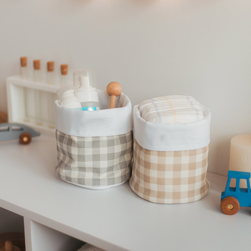 Personalized Diaper Basket Organizer, Custom Baby Shower Gift, Kids Toy Storage, Nursery Decor, Newborn Baby Gift, Embroidered Name Basket
