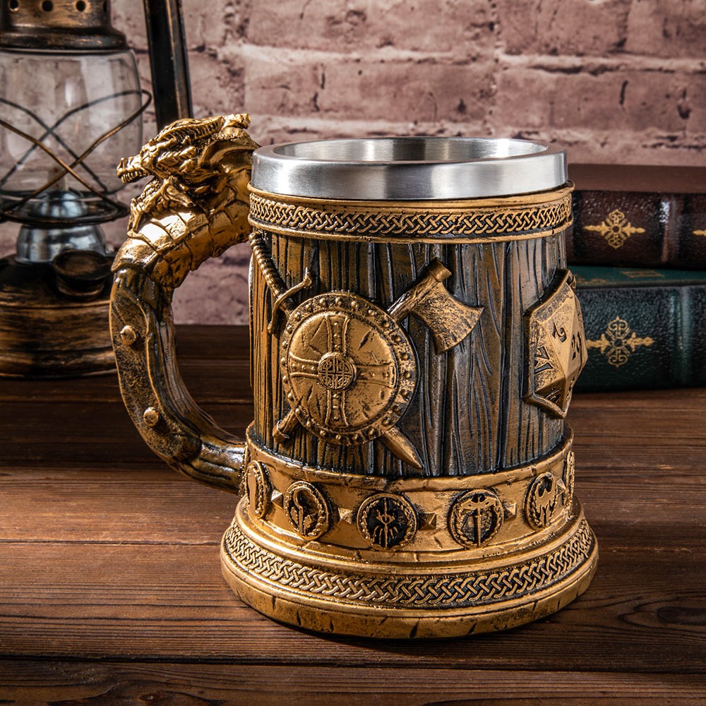 Dungeon Master Tankard, Trophy, Drinking Mug, 20oz/600ml