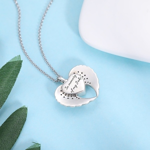 heart necklace for ashes