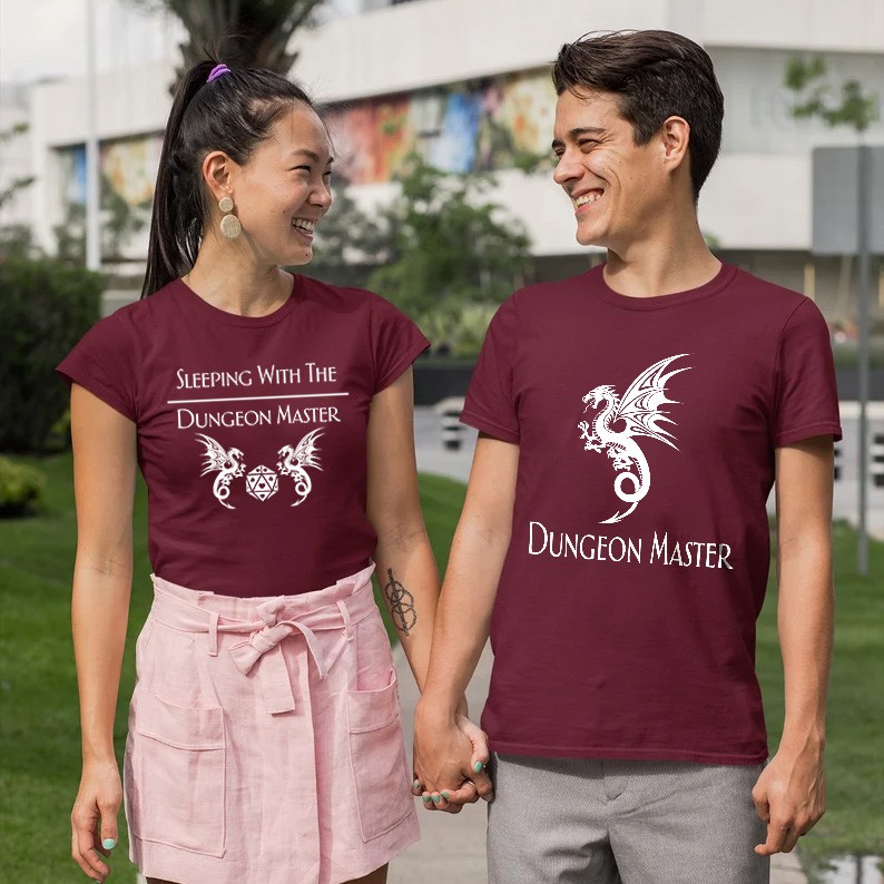 "Sleeping With The DM" and "DM" Couple T-shirt