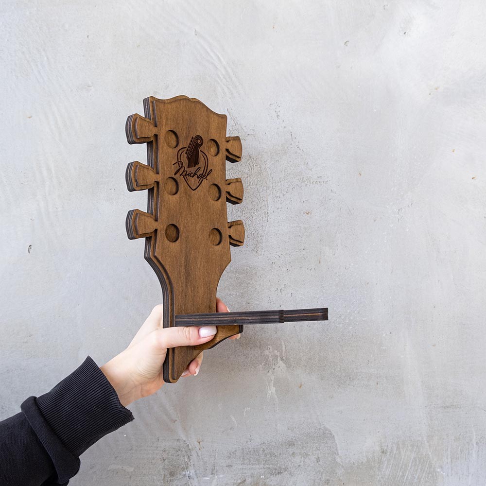Guitar Holder Wall Mount, Custom Guitar Stand, Custom Guitar Display, Custom Headstock Logo, Guitar Stand Wooden, Guitar Stand Wall Mount