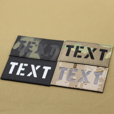 Custom Lasercut Callsign Patches, Customized IR Combat ID Patch Military Infrared Tactical Patch - 2in x 3.5in