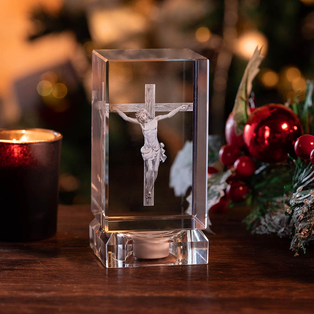 3D Photo Nativity Scene Crystal Prints
