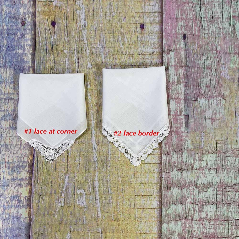 To My Daughter on Her Wedding Day, Personalized Wedding Handkerchief for My Daughter, Wedding Gift from Mom to Daughter, Something Blue