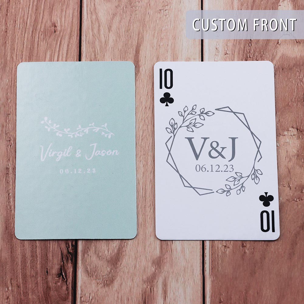 Wedding Guest Book Alternative, Custom Playing Cards, Couples Gift, Personalized Poker Cards, Unique Wedding Keepsake, Gift for Him