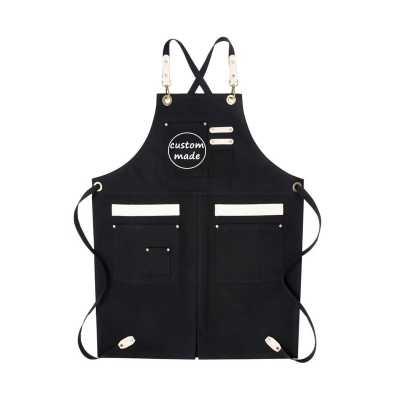 Professional Personalized Womens Canvas Apron Gifts,Florist Nail Tech Water-resistant Waitress Aprons