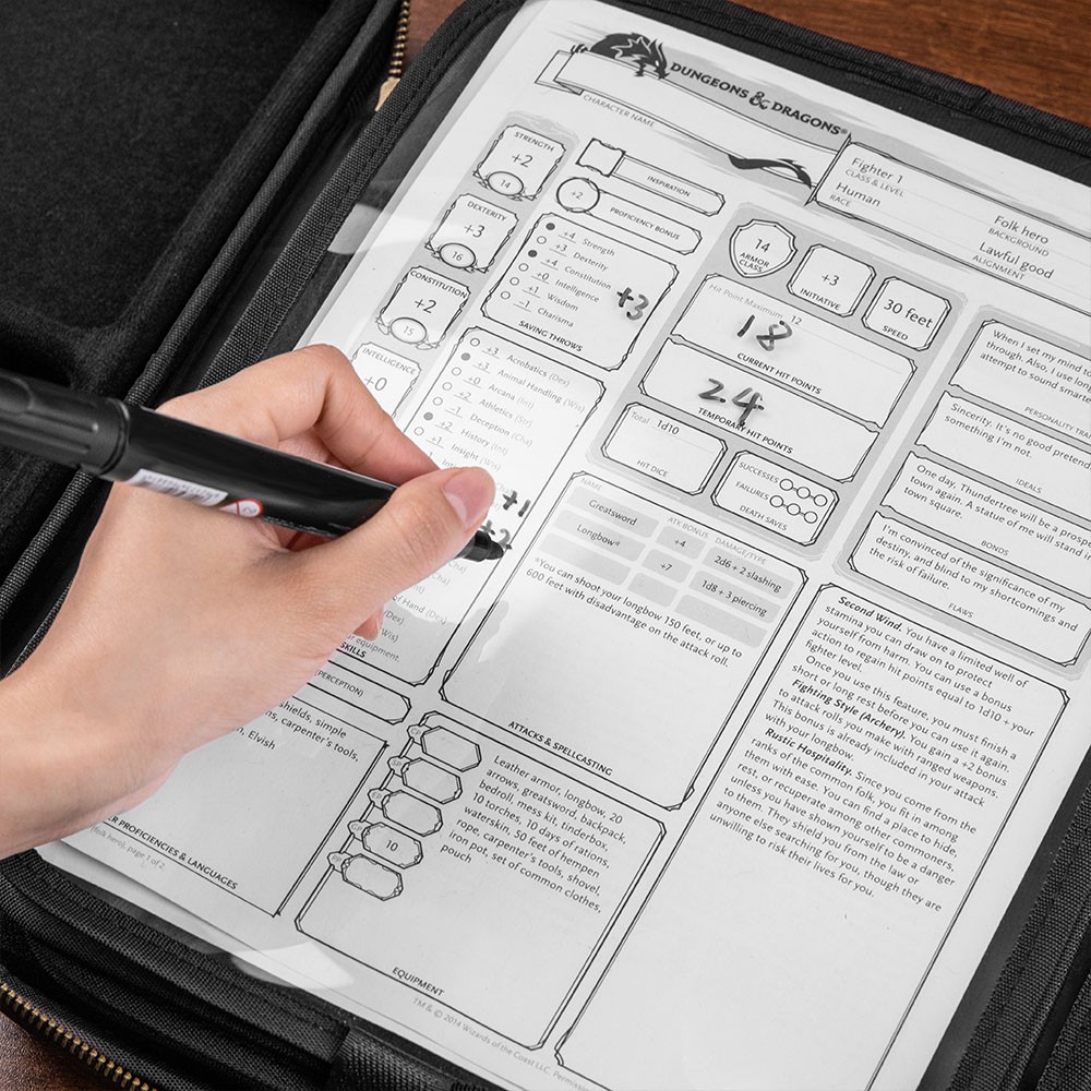 TTRPG Accessories Case for Dice and Miniatures I Custom Name RPG Bag of