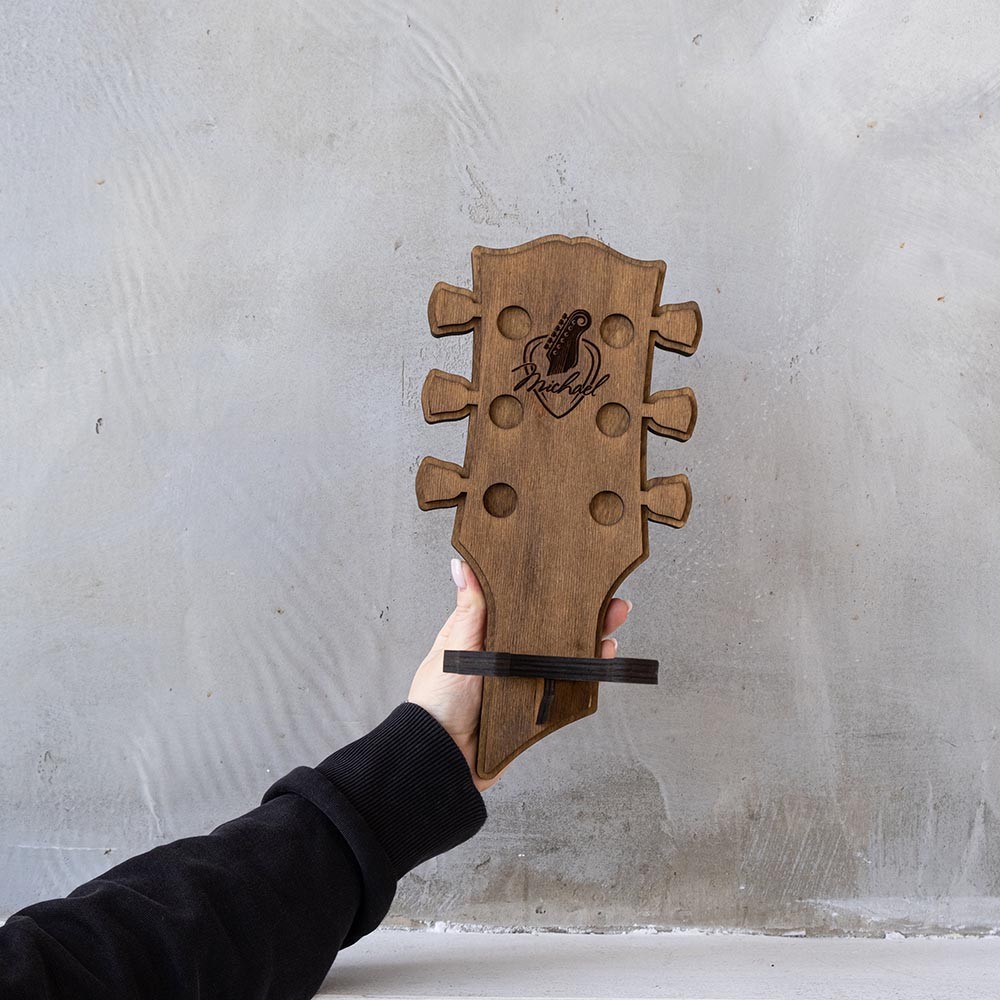 Guitar Holder Wall Mount, Custom Guitar Stand, Custom Guitar Display, Custom Headstock Logo, Guitar Stand Wooden, Guitar Stand Wall Mount
