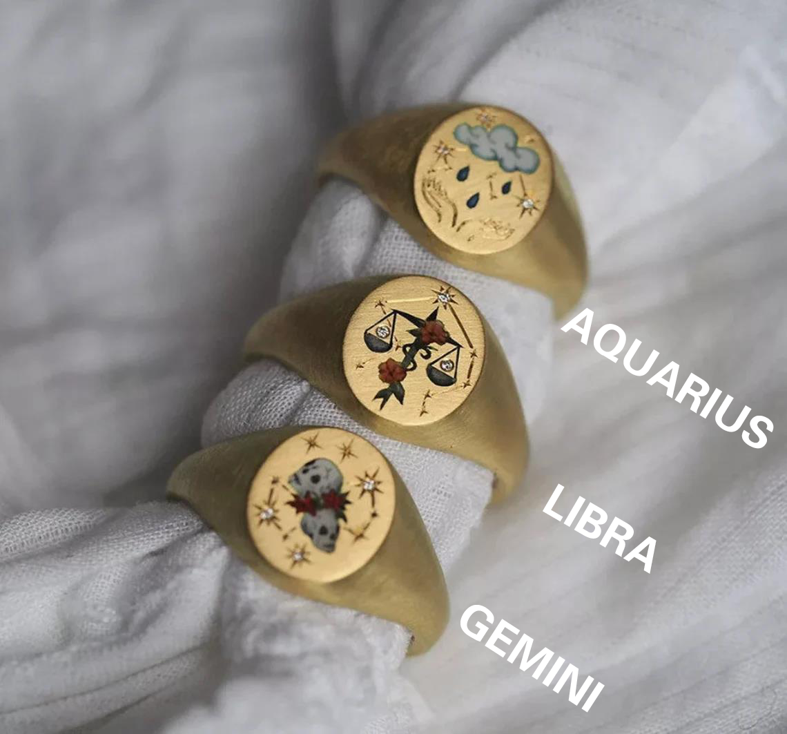 Zodiac Sign Ring, Ring, Zodiac Ring, Custom Zodiac Ring, Custom