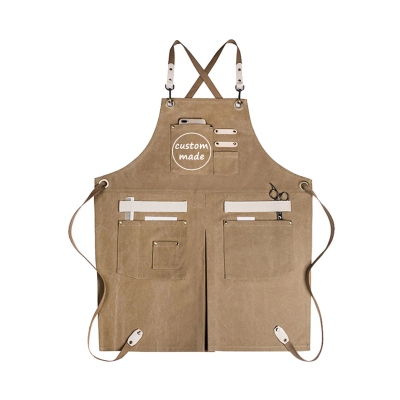 Professional Personalized Womens Canvas Apron Gifts,Florist Nail Tech Water-resistant Waitress Aprons