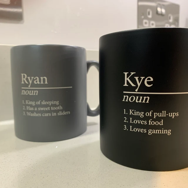 🎁Buy 2 FREE SHIPPING🎁| Personalized Name Definition Ceramic Mug 11OZ, Christmas Gifts Ideas for Mum Dad