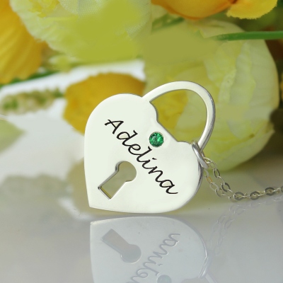 Sterling Silver Charming Personalized Heart Keepsake with Name Pendant