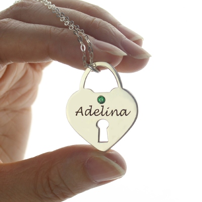 Sterling Silver Charming Personalized Heart Keepsake with Name Pendant