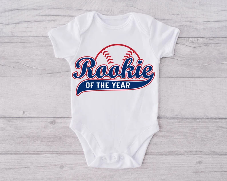 Rookie of The Year 1st Birthday Shirt, Boys Baseball Birthday Shirt ...