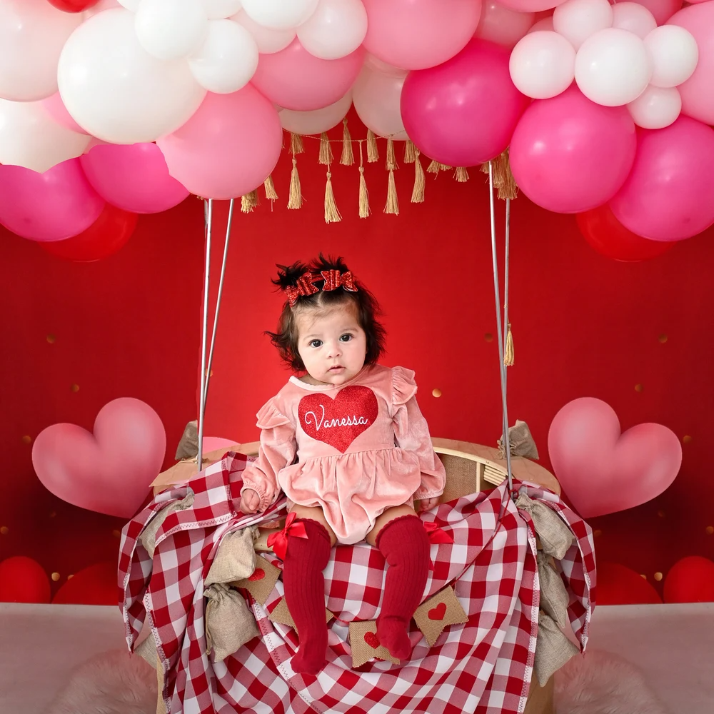 ❤️Buy 2 FREE SHIPPING❤️Valentine's Day Velvet Girl Outfit, Monogrammed Romper, Personalized Baby Girl Valentine Outfit,Pink Romper