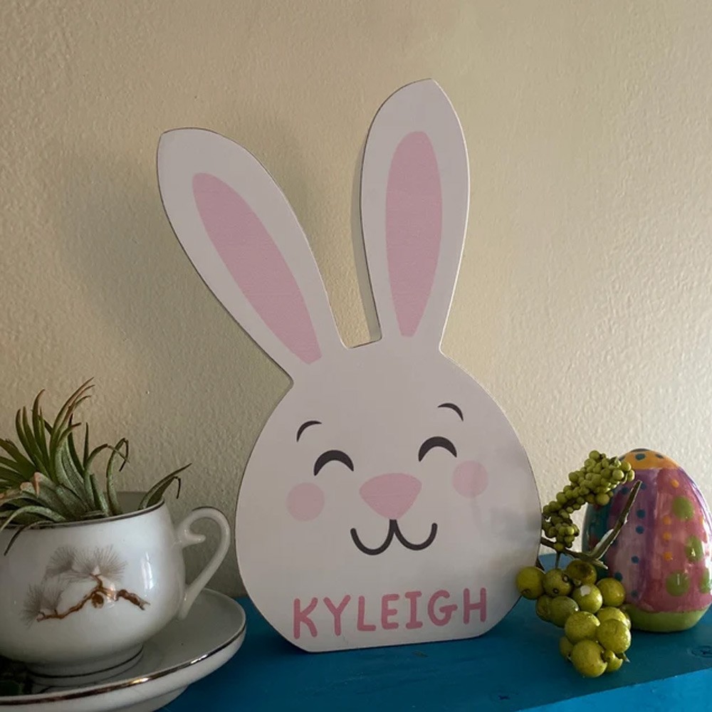 Easter Character Personalized Shelf Decoration, Personalized Easter Gift, Easter Home Decor, Shelf Block, Easter Decor