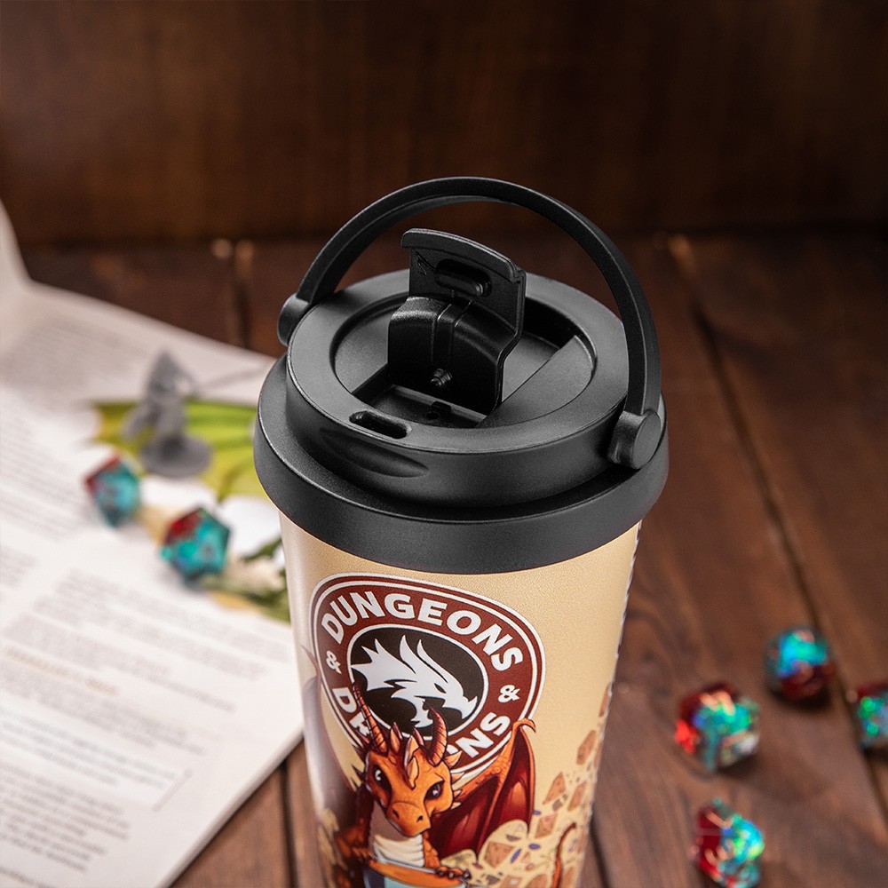 Customizable Portable Insulated Dragon Coffee Cup