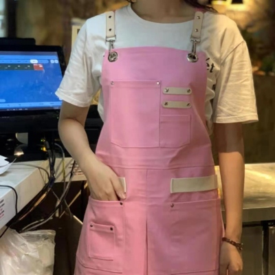 Professional Personalized Womens Canvas Apron Gifts,Florist Nail Tech Water-resistant Waitress Aprons