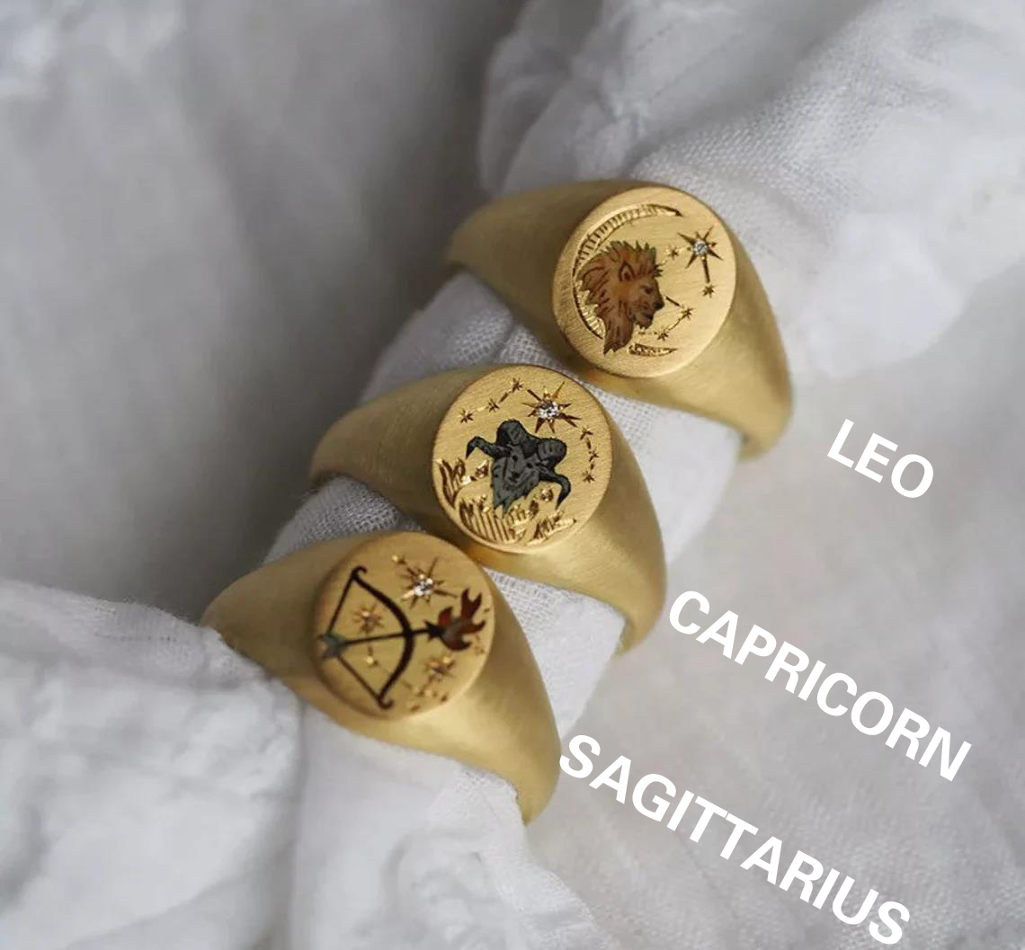 Zodiac Sign Ring, Ring, Zodiac Ring, Custom Zodiac Ring, Custom