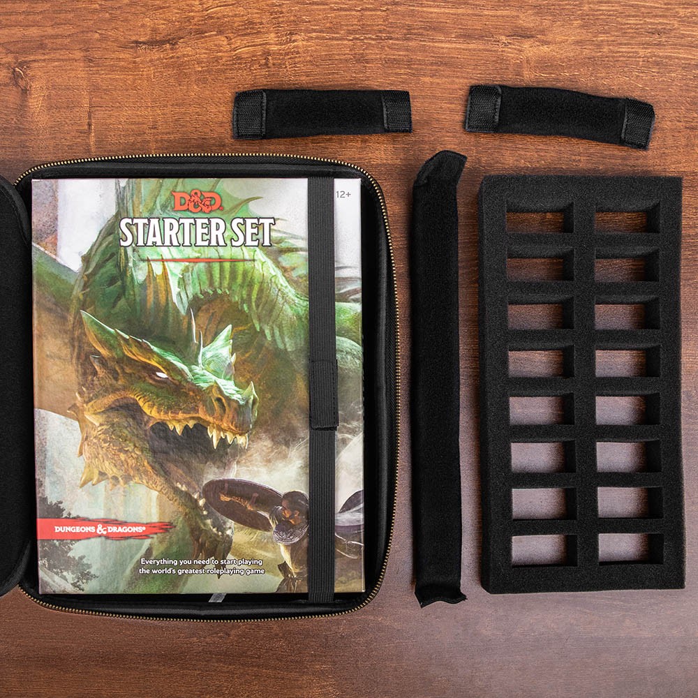 TTRPG Accessories Case for Dice and Miniatures I Custom Name RPG Bag of