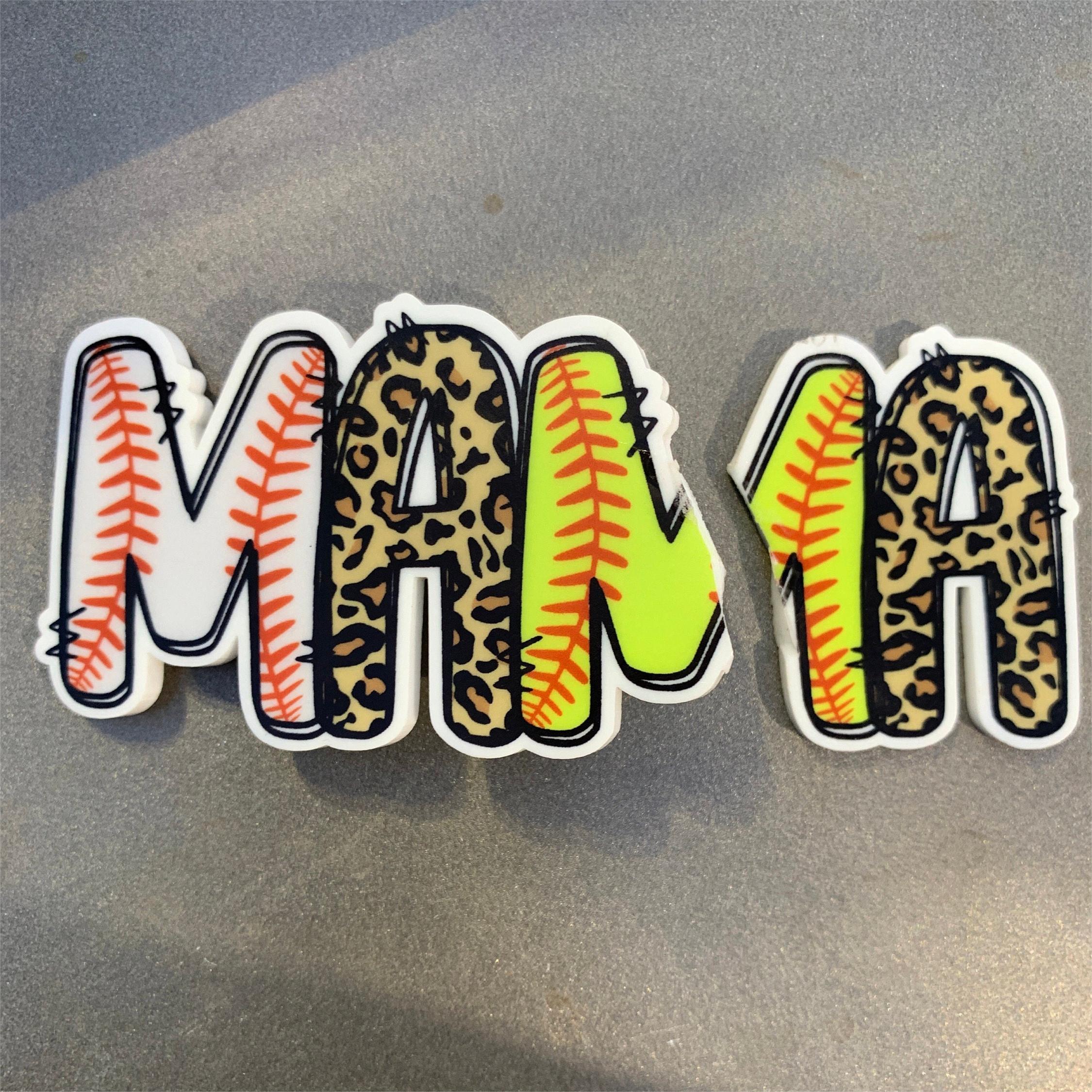Personalized Bag Charm Tag Baseball & Softball Mom Tag