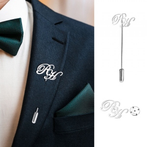 Personalized Lettering Lapel Pin