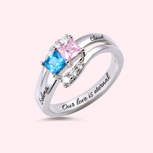 Personal Touch Birthstone Promise Ring Valentine's Day Ring