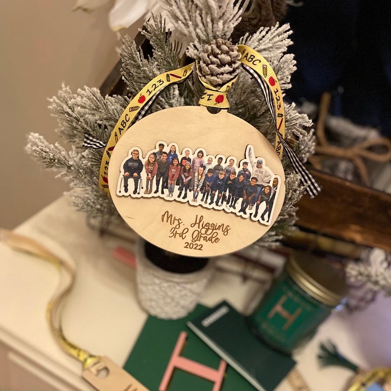 Class Picture Ornament, Gift for Teacher from Classroom, Gift from Classroom, Personalized Teacher Gift, Gift from Students
