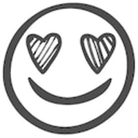 D342 Smiley heart
