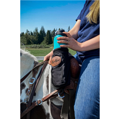 Multi Pocket Horse Saddle Water Bottle Holder Personalized, Up to 50OZ, Horse Gifts