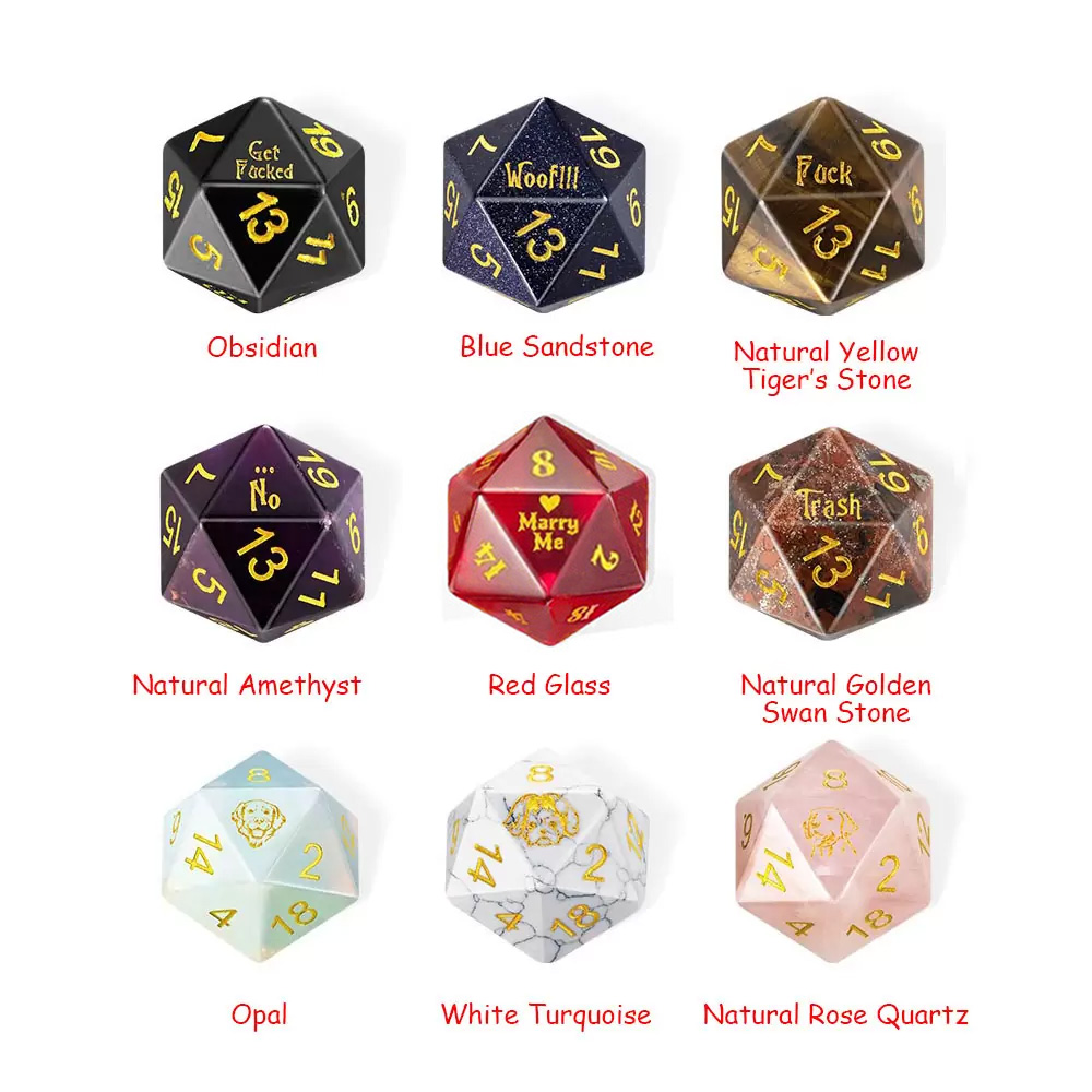 Custom D20 Dice For Proposal