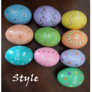 Custom Personalized Hand-Painted Ceramic Easter Egg
