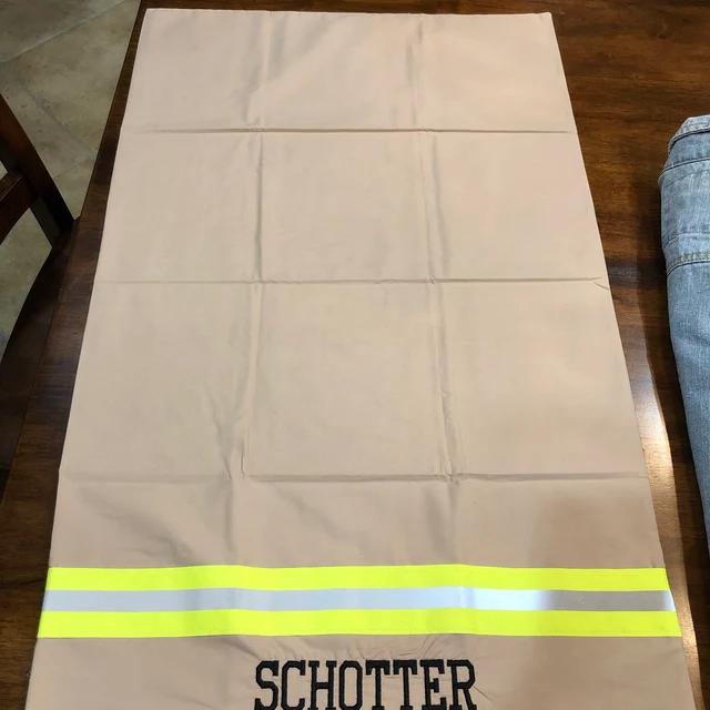 Firefighter Personalized Embroidered Pillowcase, Firefighter Gift Gift For Him, Firefighter Wedding Gift, Groomsmen, Housewarming