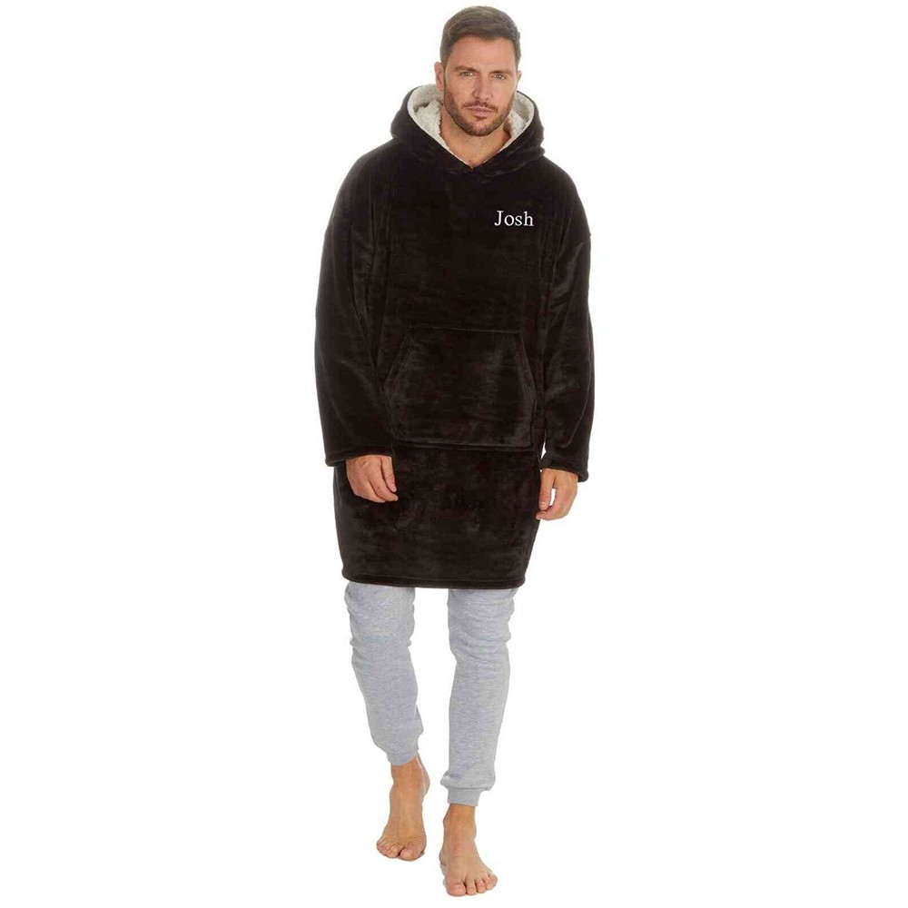 Personalised Blanket Hoodies Oversized Fleece Hoodie Hoody Blanket Sweatshirt Top Jumper
